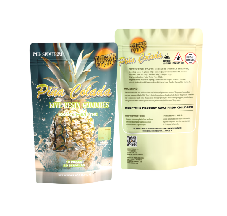 Piña Colada gummy package