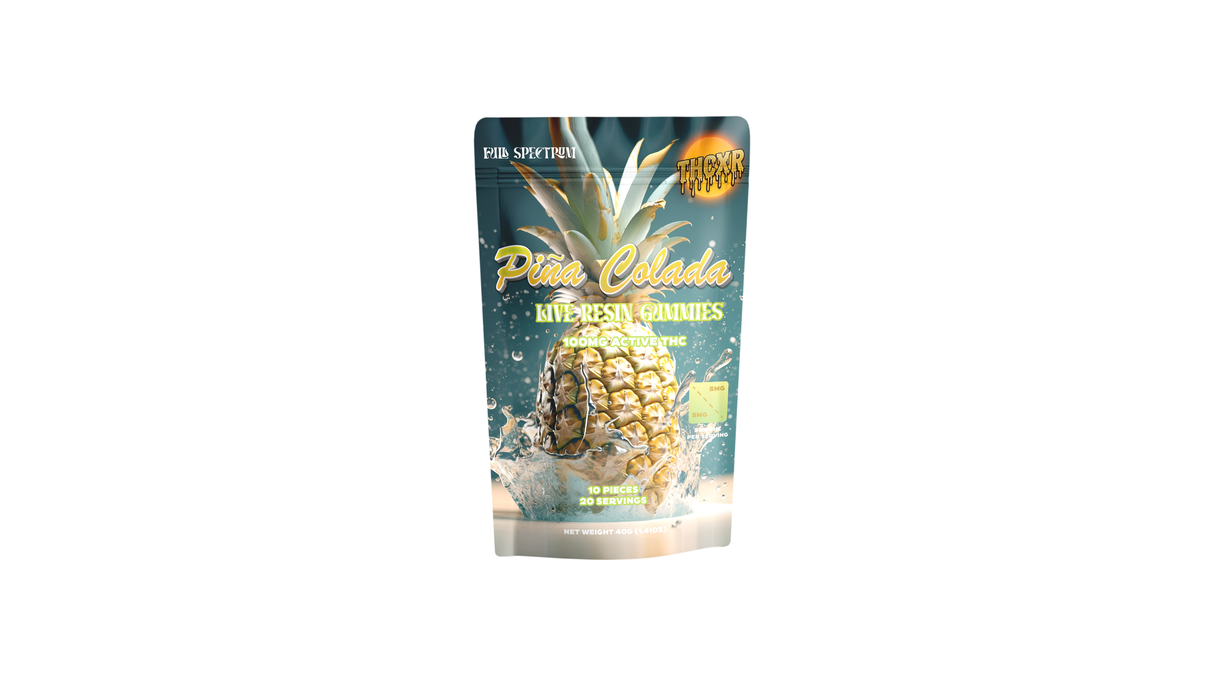 Sweet Pineapple and Smooth Coconut live resin gummies
