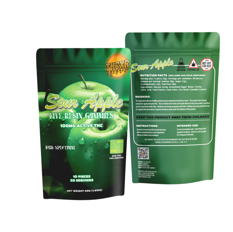 Sour Apple gummy package